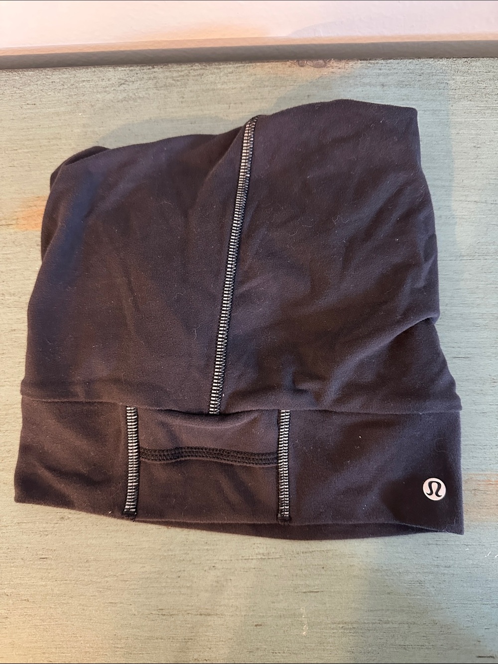 lululemon athletica Black Stretch Headband with Logo